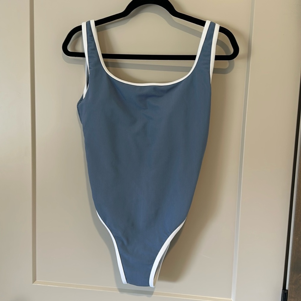 LainSnow Blue One Piece Swimsuit